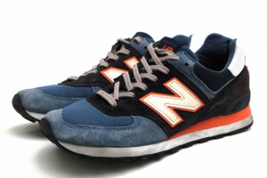 ○ニューバランス NEW BALANCE Connoisseur Painters ローカットスニーカー US574BL ENCAPソール メンズ 【中古】 中古