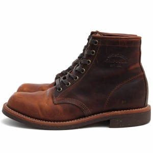 ○チペワ CHIPPEWA フルグレインオイルドレザー 牛革 ワークブーツ 1901M26 6inch Utility Boots 6インチ ユーティリティーブーツ  中古