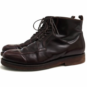 ○ジャランスリワヤ JALAN SRIWIJAYA 牛革 ハイシャインレザー バーガンディ レースアップブーツ 98365 1663 U-Tip Boots HI SHINE 中古