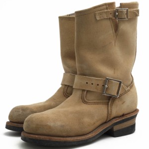 ○レッドウィング RED WING Hawthorne Abilene Roughout ホーソン アビレーン ラフアウト 牛革 エンジニアブーツ 8268 HERITAGE WO 中古