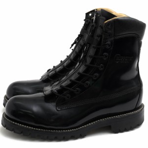 ○チペワ CHIPPEWA 牛革 ワークブーツ 27422 9inch FIREMAN BOOTS BLACK ファイアーマン スチールトゥ グッドイヤーウェルト製法 V 中古