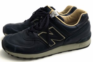 ○ニューバランス NEW BALANCE フルグレインレザー 牛革 ローカットスニーカー M576CNN メンズ 【中古】 中古