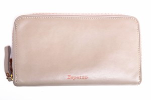 ○レペット Repetto カーフ 牛革 長財布 PETIT MAROQUINERIE 小銭入れあり ラウンドジップ ラウンドファスナー レディース 【中古  中古