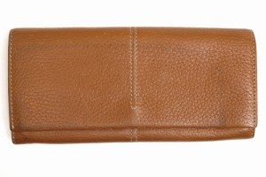 ○トッズ TOD'S 牛革 長財布 フラップ式 小銭入れあり シボ革 シュリンクレザー レディース 【中古】 中古