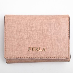 ○フルラ FURLA SAFIANO サフィアーノ 牛革 財布 872832 BABYLONE バビロン 小銭入れあり 三つ折り レディース 【中古】 中古