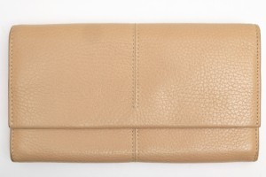 ○トッズ TOD'S 牛革 長財布 GP20 フラップ式 小銭入れあり シボ革 シュリンクレザー レディース 【中古】 中古