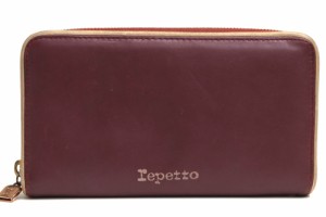 ○レペット Repetto PETIT MAROQUINERIE ラウンドファスナー 長財布 PETIT MAROQUINERIE 小銭入れあり ラウンドジップ ラウンドフ  中古