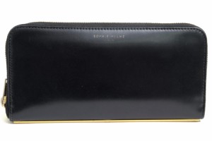 ○ソフィーヒュルム Sophie Hulme カーフスキン 子牛革 長財布 ROSEBERY ZIP WALLET 小銭入れあり ラウンドジップ ラウンドファス  中古