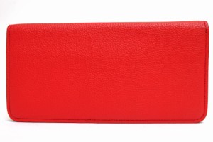 ○ヒン hinn ぺリンガー社製シュランケンカーフ 長財布 Slim Long Wallet 小銭入れなし 札入れ シボ革 シュリンクレザー ユニセッ  中古