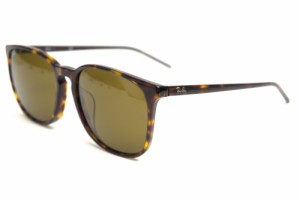 ○レイバン Ray-Ban ダークハバナ アセテート サングラス RB4387F  ウエリントンタイプ メンズ 【中古】 中古