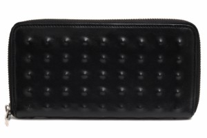 ○ミハラヤスヒロ MIHARA YASUHIRO 牛革 キップスキン 長財布 59894300 Studs Invisible Long Wallet 炙り出し 小銭入れあり ラウ  中古