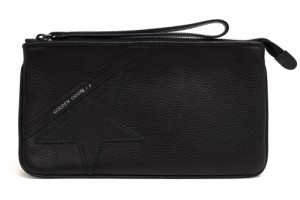 ○ゴールデングース Golden Goose ソフトカーフスキン 牛革 セカンドバッグ/クラッチバッグ G36WA884.A1 Star Wrist clutch bag in 中古