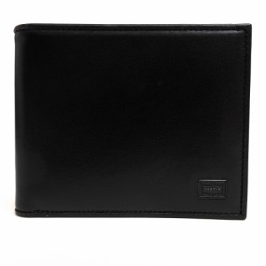 ○ポーター 吉田カバン PORTER コンビネーション鞣し 牛革 キップ 財布 179-03871 PLUME WALLET プリュム 小銭入れあり 二つ折り   中古