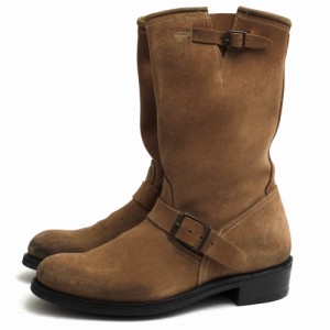 ○バルマンオム BALMAIN HOMME  エンジニアブーツ S2HT957BA31 Buckled Suede Biker Boots バイカーブーツ メンズ 【中古】 中古