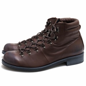 ○パドローネ PADRONE ベビーカーフ 牛革 マウンテンブーツ PU8586-120-17C TREK BOOTS レザーソール メンズ 【中古】 中古