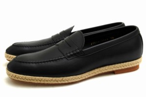 ○フットザコーチャー foot the coacher 牛革 コインローファー FTC1412023 COIN LOAFER(ESPADRIILE) エスパドリーユ仕様 スリッポ 中古