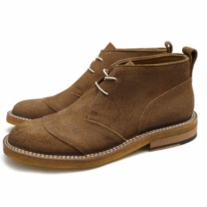 ○ベルスタッフ BELSTAFF 牛革 チャッカブーツ WARREN SHOES プレーントゥ クレープソール メンズ 【中古】 中古