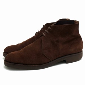 ○クロケット＆ジョーンズ CROCKETT＆JONES 牛革 チャッカブーツ CHUKKA チャッカ プレーントゥ Vibramソール グッドイヤーウェル  中古