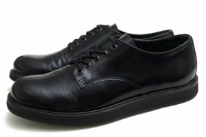 ○ユニフォームエクスペリメント uniform experiment Amb別注 2018SS 牛革 ビジネスシューズ UE-180121 PLAIN TOE SHOES ポストマ  中古