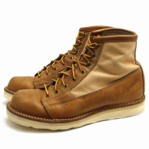 ○ダナー Danner フルグレイン防水レザー 1000デニール コーデュラ マウンテンブーツ D-7617 HAWKNEST Vibramエバフレックスソール 中古