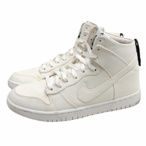 ○ナイキ NIKE 牛革 ハイカットスニーカー 718766-101 DUNK HIGH LUX SP DSM DOVER STREET MARKET WHITE メンズ 【中古】 中古