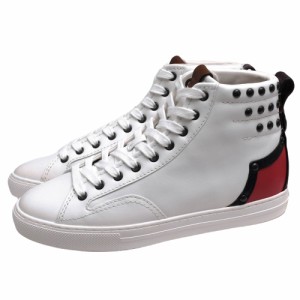 ○コーチ COACH 牛革 ハイカットスニーカー G2008 C227 Western High Top スタッズ スタッズ メンズ 【中古】 中古