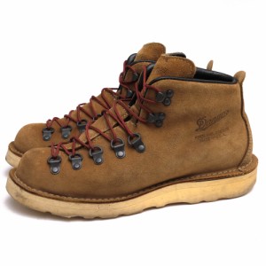 ○ダナー Danner フルグレイン防水スエード ゴアテックス 牛革 マウンテンブーツ D-45500X MOUNTAIN LIGHT TAN SUEDE マウンテンラ 中古