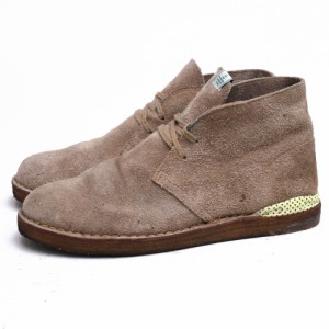 ○ビズビム VISVIM UK産カーフスエード 牛革 SAND サンド チャッカブーツ ISDT BOOTS-FOLK デザートブーツ メンズ 【中古】 中古