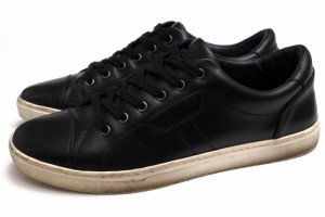 ○ドルガバ DOLCE＆GABBANA 牛革 カーフ ローカットスニーカー CS1326  メンズ 【中古】 中古