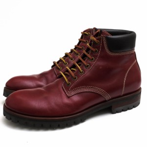 ○ディースクエアード DSQUARED2 バケッタレザー 牛革 マウンテンブーツ W11 LA407 V291 47 LACED ANKLE BOOT VACCHETTA VEG ラグ  中古