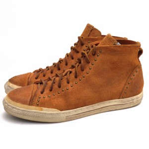 ○ビズビム VISVIM 牛革 カウハイド イタリアンバケッタレザー ハイカットスニーカー V10007408-04 LAUDA KIOWA-FOLK ヴィンテージ 中古