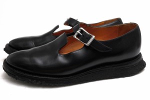 ○ユケテン YUKETEN WILD LIFE TAILOR Adamet ROPE別注 カーフ 牛革 ビジネスシューズ GKA-1671-A STRAP SLIPON ブラックラピッド  中古