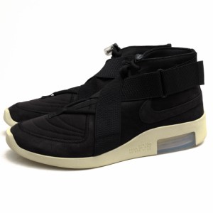 ○ナイキ NIKE 牛革 ハイカットスニーカー AT8087-002 AIR FEAR OF GOD フィアオブゴッド レイド 180 ブラック メンズ 【中古】 中古