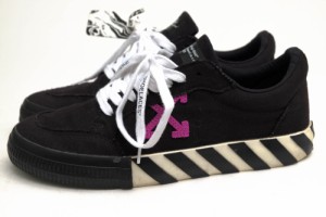 ○オフホワイト Off-White OMIA085E20FAB0011037 ローカットスニーカー Vulcanized Striped Low Top Sneaker バルカナイズド スト  中古