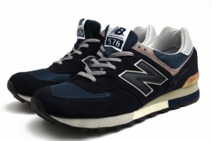 ○ニューバランス NEW BALANCE 25周年記念モデル ナイロンメッシュ プレミアムスエード ローカットスニーカー M576NGA メンズ 【中 中古