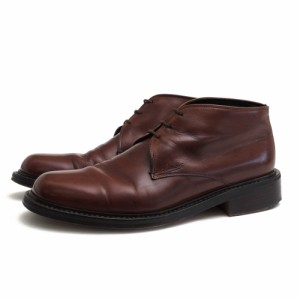 ○パラブーツ Paraboot 牛革 カーフ チャッカブーツ 17233 プレーントゥ レザーソール グッドイヤーウェルト製法 メンズ 【中古】 中古