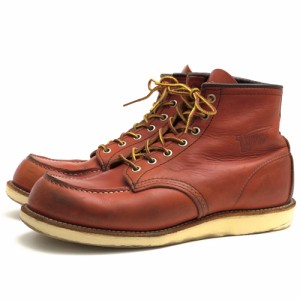 ○レッドウィング RED WING Oro-Russet Portage オロラセット ポーテージ 牛革 ワークブーツ 8875 6inch CLASSIC MOC TOE アイリッ 中古