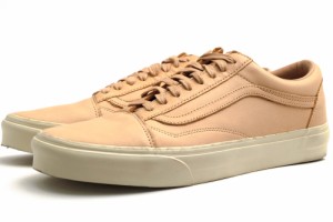 ○ヴァンズ VANS USA企画 ベジタブルタンニン鞣し牛革 ローカットスニーカー VN0A32GJLUI Old Skool DX Veggie Tan オールドスクー 中古