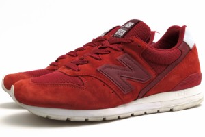 ○ニューバランス NEW BALANCE ナイロンメッシュ ピッグスキンスエード ローカットスニーカー M996LRD C-CAP&ENCAP構造 メンズ 【  中古