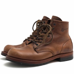 ○ダナー Danner SBフット社オイルドレザー ワークブーツ D-511015 6"ROUND HALFLUG ラウンドハーフラグ セミドレスブーツ Vibram  中古