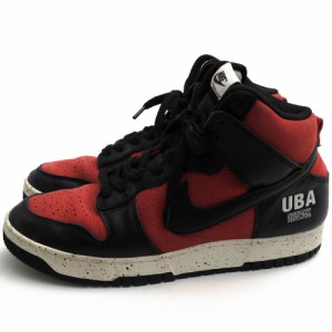 ○ナイキ NIKE UNDERCOVER アンダーカバー別注 Gym Red 天然皮革 牛革 ハイカットスニーカー DD9401-600 DUNK HIGH 1985 UBA BASKE 中古