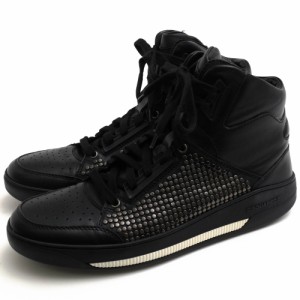 ○ディースクエアード DSQUARED2 牛革 カーフ ハイカットスニーカー W14 SN122 V065 2124 SNEAKER VITELLO SPORT スタッズ メンズ  中古