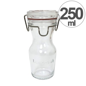 保存容器 Lock-Eat （ ロック・イート ） ドリンクボトル250 250ml ガラス製 （ 保存ビン ガラス保存容器 保存瓶 保存びん ガラス製保存