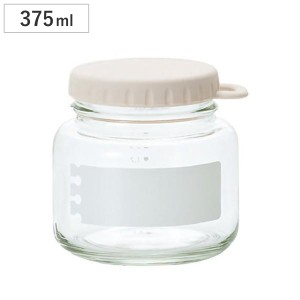 保存容器 e：Cap Jar 320 GW 375ml ガーリックホワイト ガラス製 （ 保存ビン ガラス保存容器 保存瓶 保存びん ガラス製保存容器 キャニ
