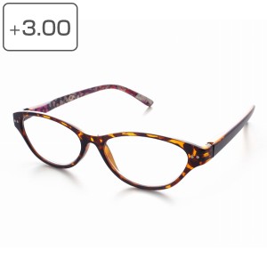 老眼鏡 シニアグラス ポリカーボネイト 3度 メンズ レディース リーディンググラス 軽量 （ 男性 女性 男女兼用 べっこう柄 フレーム 3 