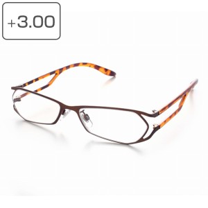 老眼鏡 シニアグラス メタルタイプ 3度 メンズ レディース リーディンググラス 軽量 （ 男性 女性 男女兼用 べっこう柄 フレーム ステン