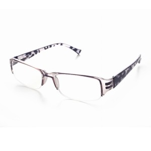 老眼鏡 シニアグラス ハーフタイプ ブルーライトカット ＋1.00〜＋3.00 （ メガネ ポリカーボネート ハーフフレーム 男性 女性 眼鏡 めが