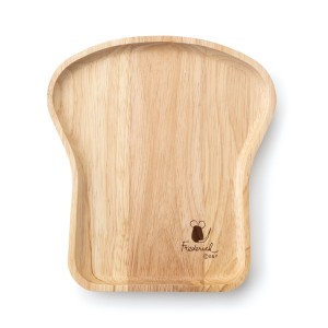 プレート 18cm ブレッドトレー 木製 天然木 皿 食器 洋食器 キャラクター （ トースト皿 木 食パン トースト パン皿 フレデリック ねずみ