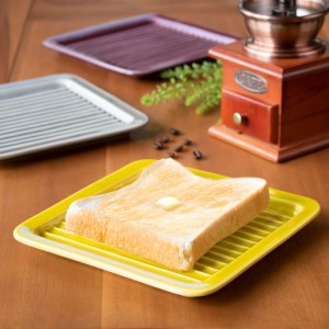 トーストプレート 18cm 磁器 美濃焼 （ 食洗機対応 電子レンジ対応 日本製 皿 トースト皿 パン皿 平皿 お皿 角皿 四角 トースト用プレー