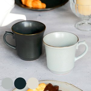 マグカップ 350ml ステッチ 陶器 美濃焼 （ 食洗機対応 コップ カップ マグ コーヒーカップ ティーカップ 上品 取っ手付き お茶 紅茶 コ